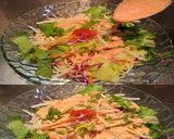 美味ドレ蜂蜜トムヤム明太クリームパスタサ作り方1写真