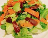 きくらげとキャベツ、青梗菜の炒め物作り方6写真