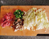 残り野菜とごはんでお好み焼き風作り方1写真