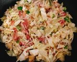 残り野菜とごはんでお好み焼き風作り方3写真
