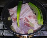 豚肉の味噌煮込み作り方1写真