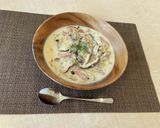 管理栄養士*しいたけのクリーム煮作り方4写真