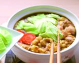みんな大好き！カレーもつ鍋作り方3写真