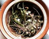 スギナとオニタビラコの野草緑茶作り方3写真