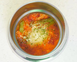 トマト缶で洋風かきたまスープ作り方5写真