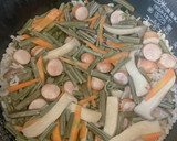 今が旬！わらびとえりんぎの炊き込みご飯♪作り方8写真