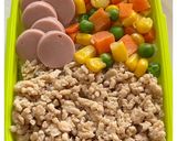 鶏そぼろ〜4色お弁当〜1歳5ヶ月作り方3写真