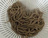 優しい出汁の鶏肉としいたけの卵とじそば作り方12写真