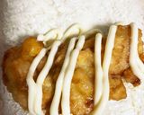 今朝の4w1hサンド「鶏天マヨ」作り方2写真