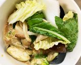 根菜茄子簡単きな粉生姜ジェノバ風野菜炒め作り方13写真