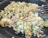 ネギとラー油のピリ辛チャーハン作り方5写真