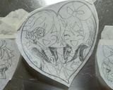 キャラチョコ☆鏡音リン・レン作り方1写真