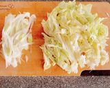 味噌とごま油香る♪豚肉のネギキャベソース作り方4写真