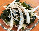 新玉ねぎとわかめのサラダ作り方5写真