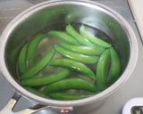 スナップエンドウとささみの塩昆布サラダ作り方3写真