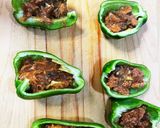 サバ味噌缶のピーマンチーズ焼き作り方4写真