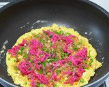紅しょうがでお好み焼き風オムレツ作り方5写真