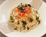 ピリ辛キムチ納豆そうめん作り方2写真