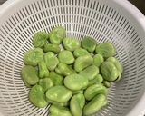 海老とそら豆のアーリオオーリオ作り方1写真