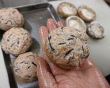 松山ひじきたっぷりヘルシーしいたけバーグ作り方4写真