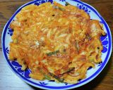ズボラうどんアレンジ キムチモチモチ焼き作り方6写真