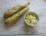 レンジで簡単【なすナムル旨塩ねぎレモン】作り方1写真