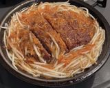 【裏技バンザイ】巨大アヒージョハンバーグ作り方5写真