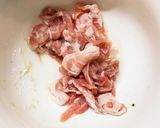 簡単きな粉コク旨味豚こま大根青椒肉絲風作り方1写真