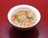 簡単！倹約！鶏皮の茹で汁で中華スープ作り方4写真