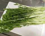 ★簡単★スタミナ水菜サラダ作り方1写真