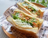 ランチ・お弁当に！かき揚げトーストサンド作り方4写真