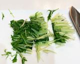 水菜のおかか和え作り方3写真