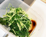 水菜のおかか和え作り方4写真