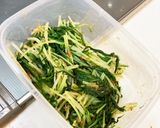 水菜のおかか和え作り方5写真