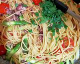 ホタルイカとアスパラガスのパスタ作り方5写真