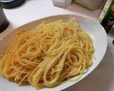 オリーブオイルと塩の具なし素パスタ作り方3写真