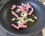即席みそ汁・ペペロンチーノのカルボナーラ作り方6写真