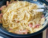即席みそ汁・ペペロンチーノのカルボナーラ作り方14写真