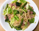 春キャベツと冷凍野菜のペペロンチーノ作り方6写真
