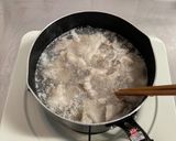 豚バラと水菜のゴマポン巻き作り方1写真