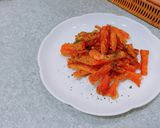やめられないとまらない♪フライドにんじん作り方9写真