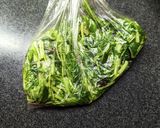 アイラップで！水菜と塩昆布の温玉サラダ作り方5写真