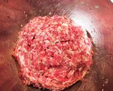 簡単　キノコの煮込みハンバーグ作り方1写真