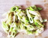 春の味♪ニガダケとあおさのおみそ汁作り方1写真