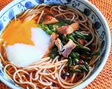 ピリ辛ニラ鯖そば作り方5写真