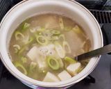 春の味♪ニガダケとあおさのおみそ汁作り方3写真