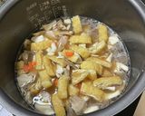 舞茸牛蒡油揚げ人参鶏肉胚芽五穀米炊き込み作り方4写真