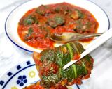チンゲン菜の豚肉巻き(トマト煮)作り方8写真