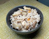 舞茸牛蒡油揚げ人参鶏肉胚芽五穀米炊き込み作り方5写真