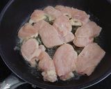 とりむね肉と小松菜のみそバター焼き作り方4写真